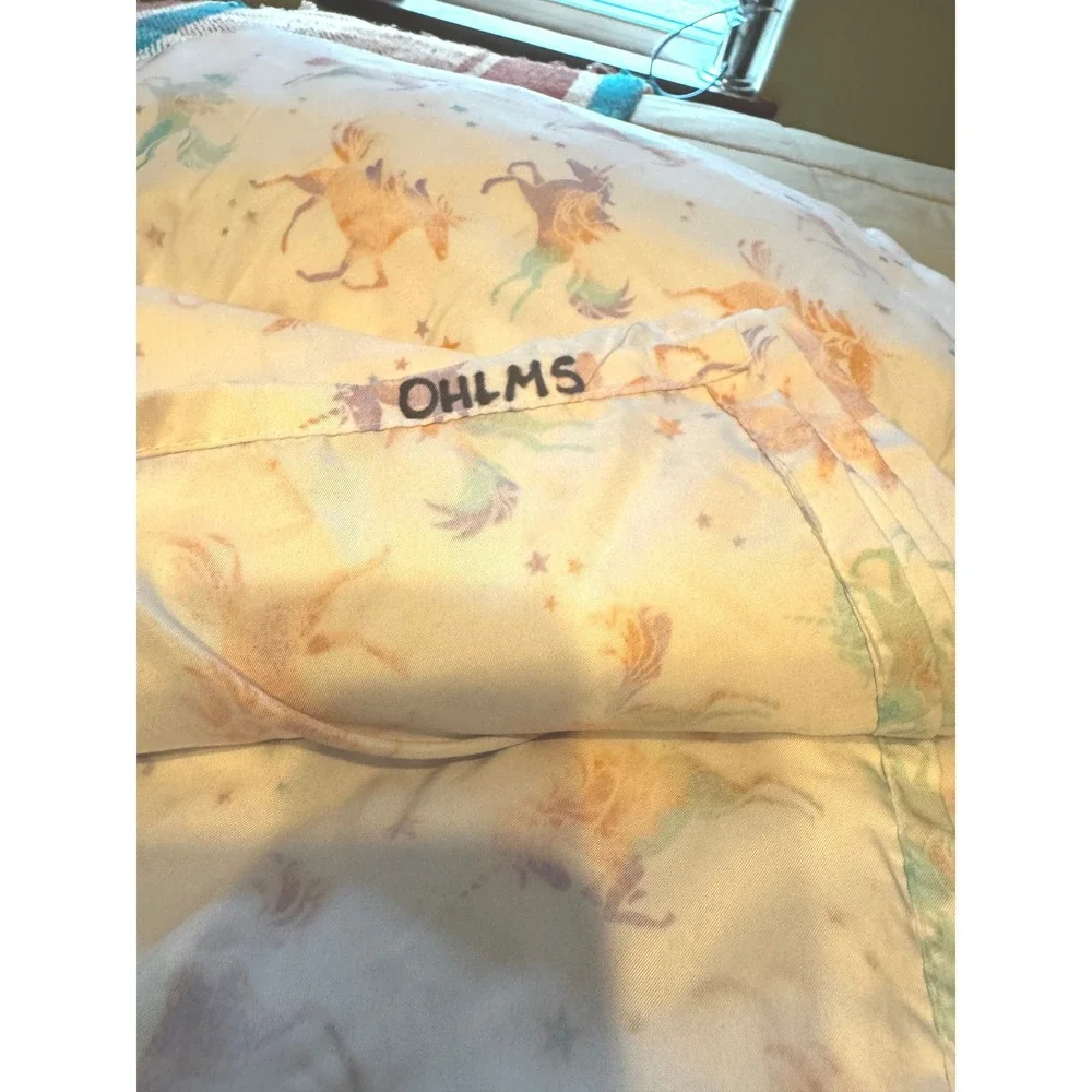 Your Zone Twin Sheet Set 3 Piece Unicorn Star Pastel Watercolor Kids Bedding